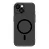 Evelatus Apple iPhone 15 Plus Clear Case mit MagSafe und Kameraschutz Transparent Schwarz