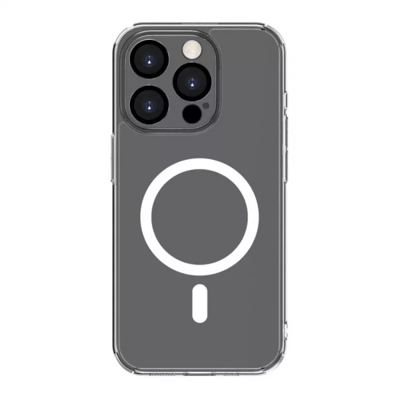 Evelatus Apple iPhone 15 Pro Clear Case mit MagSafe und Kameraschutz Transparent