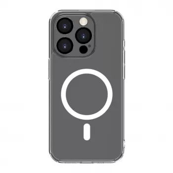 Evelatus Apple iPhone 15 Pro Max Clear Case mit MagSafe und Kameraschutz Transparent