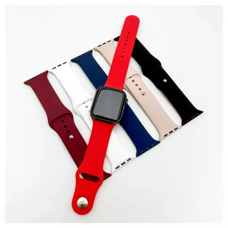 Evelatus Apple Watch 38/40/41mm Silicone Loop Watch Strap (132mm M/L) Blau