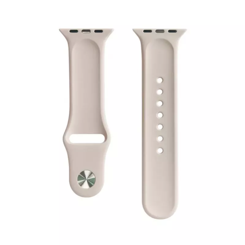 Evelatus Apple Watch 38/40/41mm Silikon Solo Loop Armband (132mm M/L) Pink Sand