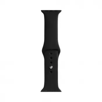 Evelatus Apple Watch 42/44/45mm Silicone Loop Watch Strap (140mm M/L) Black