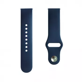 Evelatus Watch 20mm Silicone Loop Watch Straps (130mm M/L) Blue