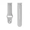Evelatus Watch 22mm Silicone Loop Watch Strap (130mm M/L) Silver