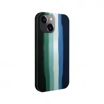 Evelatus Apple iPhone 15 Silikonhülle Mehrfarbig Grün
