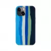Evelatus Apple iPhone 15 Plus Silikonhülle Mehrfarbig Blau