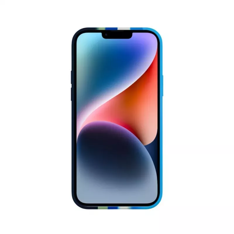 Evelatus Apple iPhone 15 Plus Silikonhülle Mehrfarbig Blau