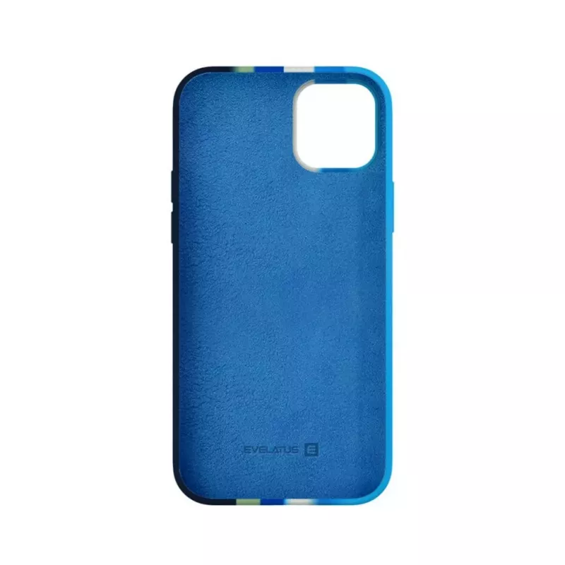 Evelatus Apple iPhone 15 Plus Silikonhülle Mehrfarbig Blau