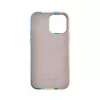 Evelatus Apple iPhone 15 Pro Max Silikonhülle Mehrfarbig Blau Pink