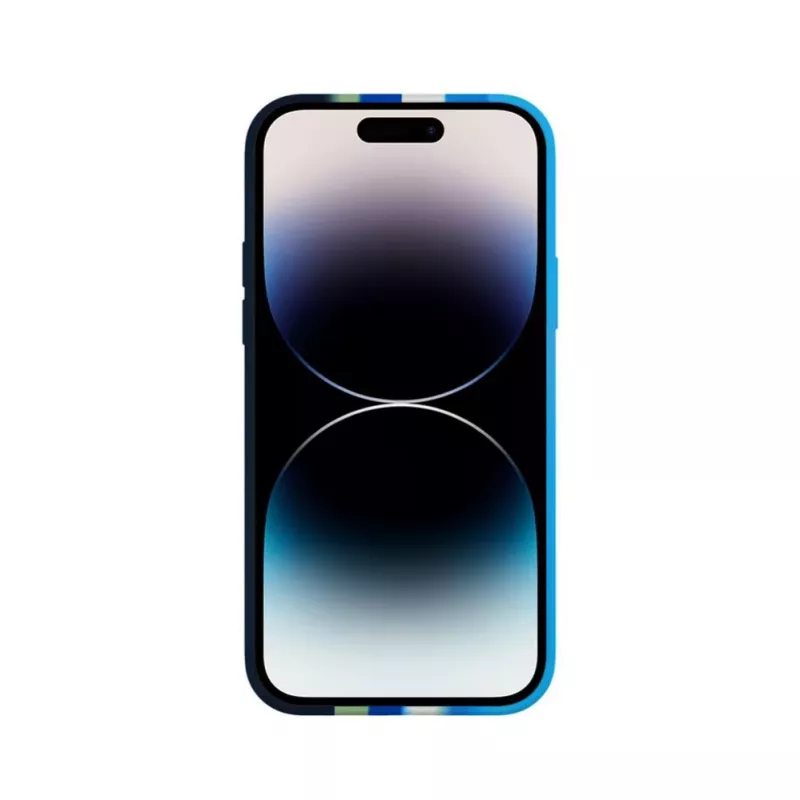 Evelatus Apple iPhone 15 Pro Max Silikonhülle Mehrfarbig Blau