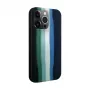 Evelatus Apple iPhone 15 Pro Max Silikonhülle Mehrfarbig Grün