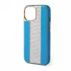 iLike Apple iPhone 15 Pro Diamonds and Leather Case Blau