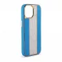 iLike Apple iPhone 15 Pro Diamonds and Leather Case Blau
