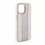 iLike Apple iPhone 15 Pro Max Diamonds and Leather Case White