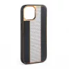 iLike Apple iPhone 15 Pro Max Diamonds and Leather Case Black