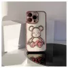 iLike Apple iPhone 14 Pro Silikonhülle Print Desire Bear Pink