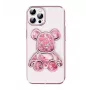iLike Apple iPhone 14 Pro Silikonhülle Print Desire Bear Pink
