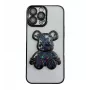 iLike Apple iPhone 14 Pro Silikonhülle Print Desire Bear Schwarz