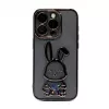 iLike Apple iPhone 13 Pro Silikonhülle Print Desire Rabbit Schwarz