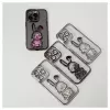 iLike Apple iPhone 14 Pro Silicone Case Print Desire Rabbit Black