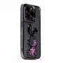 iLike Apple iPhone 15 Pro Max Silikonhülle Print Desire Rabbit Lila