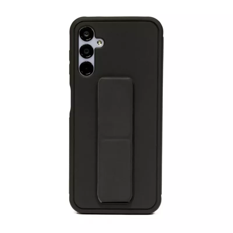 iLike Samsung Galaxy A14 5G Silikonhülle mit Standfuß Schwarz