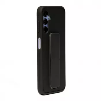 iLike Samsung Galaxy A14 5G Silikonhülle mit Standfuß Schwarz
