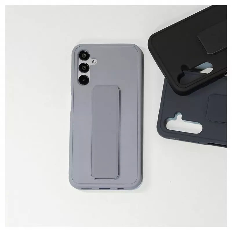 iLike Samsung Galaxy A14 5G Silikonhülle mit Standfuß Lila