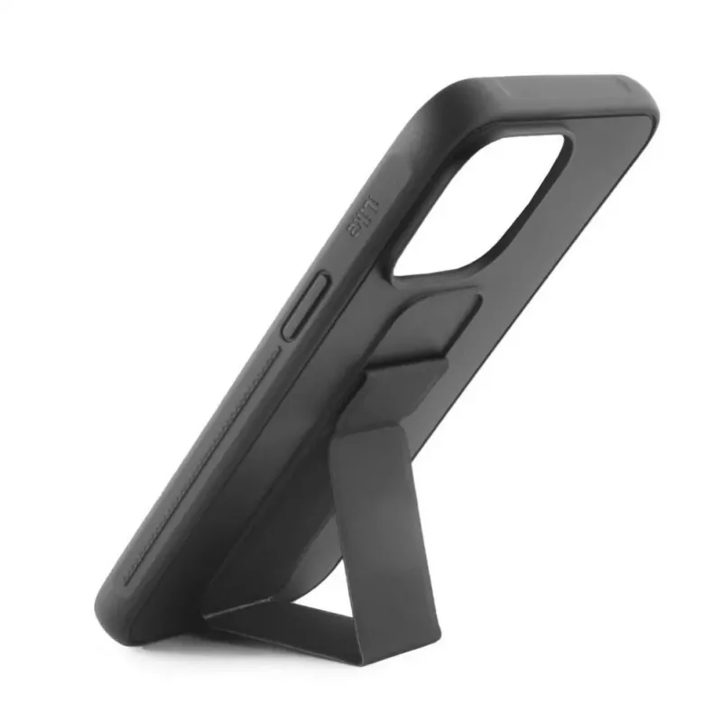 iLike Apple iPhone 14 Silikonhülle mit Standfuß Schwarz