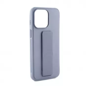 iLike Apple iPhone 15 Silikonhülle mit Standfuß Lila