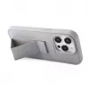 iLike Apple iPhone 15 Pro Silikonhülle mit Standfuß Silber