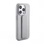 iLike Apple iPhone 15 Pro Silikonhülle mit Standfuß Silber