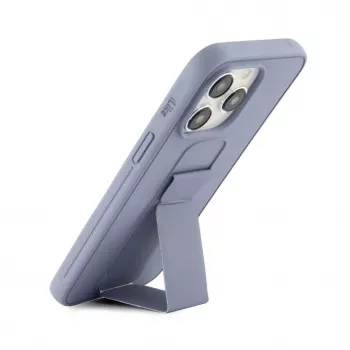 iLike Apple iPhone 15 Pro Silikonhülle mit Standfuß Lila