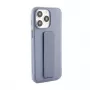 iLike Apple iPhone 15 Pro Silikonhülle mit Standfuß Lila