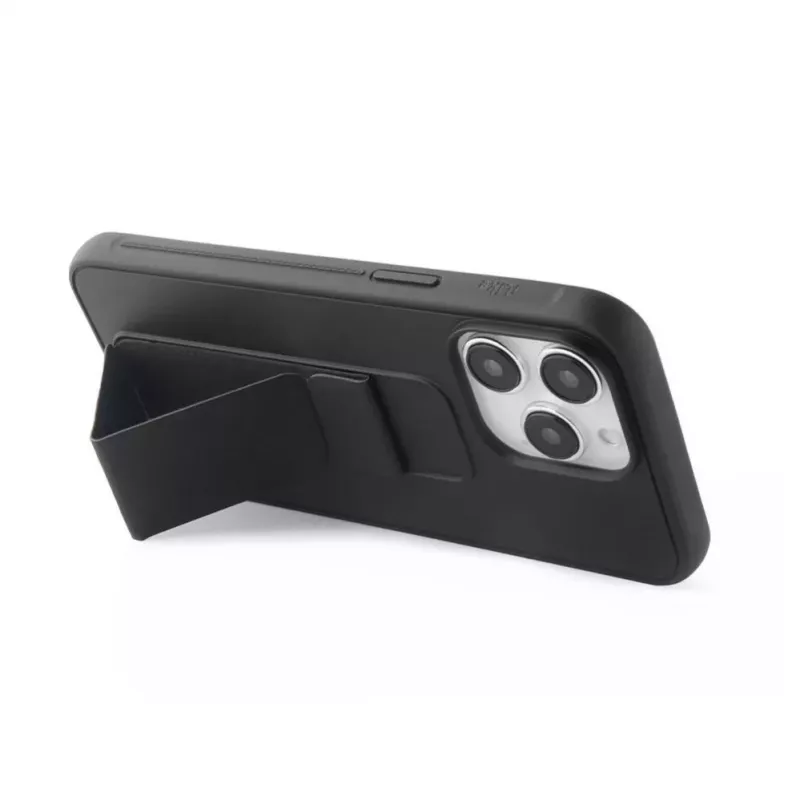 iLike Apple iPhone 15 Plus Silikonhülle mit Standfuß Schwarz