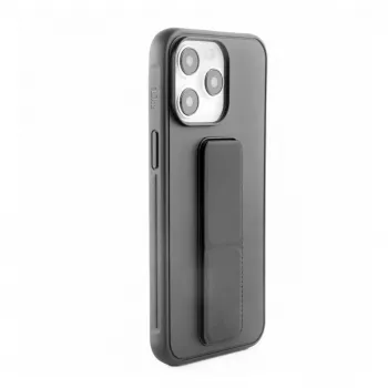 iLike Apple iPhone 15 Plus Silikonhülle mit Standfuß Schwarz
