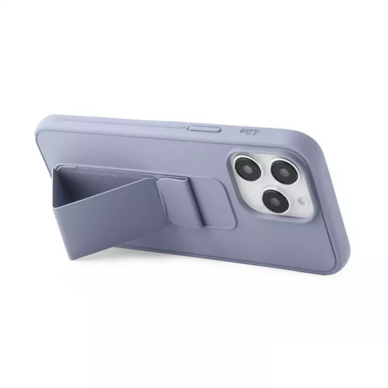 iLike Apple iPhone 15 Pro Max Silikonhülle mit Standfuß Lila
