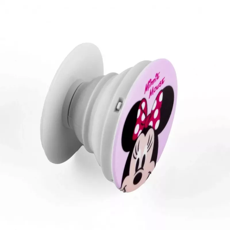 iLike Universal Pop Holder Minni Mouse - Telefonhalter & Ständer, Disney Minnie Mouse Design, zusammenklappbar, 360° Drehung, starker Klebstoff