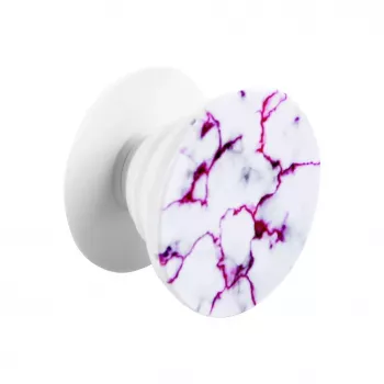 iLike Universal Pop Holder Marble White Red