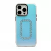 iLike Apple iPhone 14 Laser Shell Square Back Cover - Transparent mit schillerndem Muster