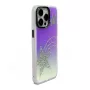 iLike Apple iPhone 15 Pro Laser Shell Star Back Cover - Transparent mit schillernden Sternen