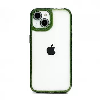 iLike Apple iPhone 14 Stars Lens Acrylic Cover Green
