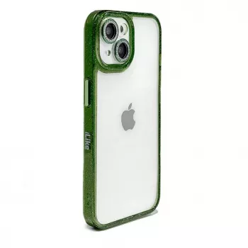 iLike Apple iPhone 15 Pro Stars Lens Acrylic Cover Green