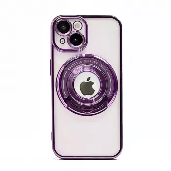 iLike Apple iPhone 14 IH MagSafe Hidden Stand Cover Lila