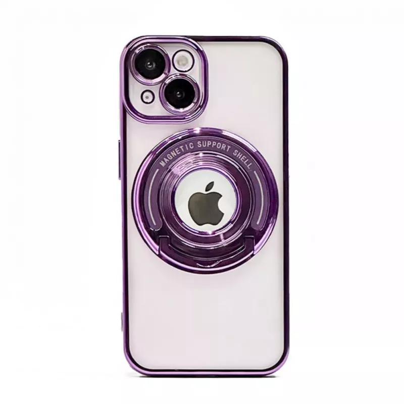iLike Apple iPhone 15 Pro Max IH MagSafe Hidden Stand Cover Lila