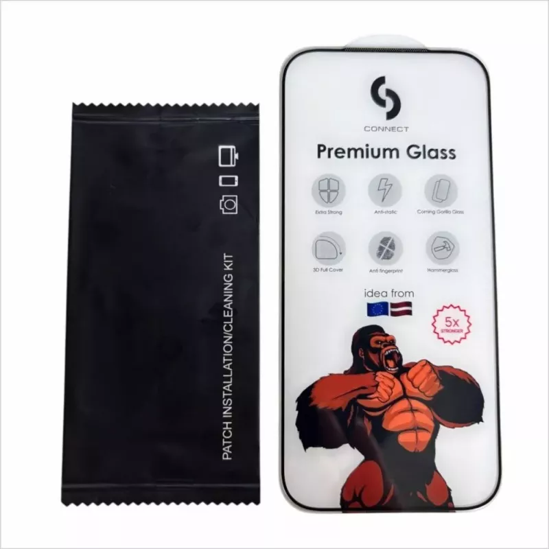Connect Samsung Galaxy S23 Privacy 2.5D Silk Full Cover Anti-Static Stronger Black