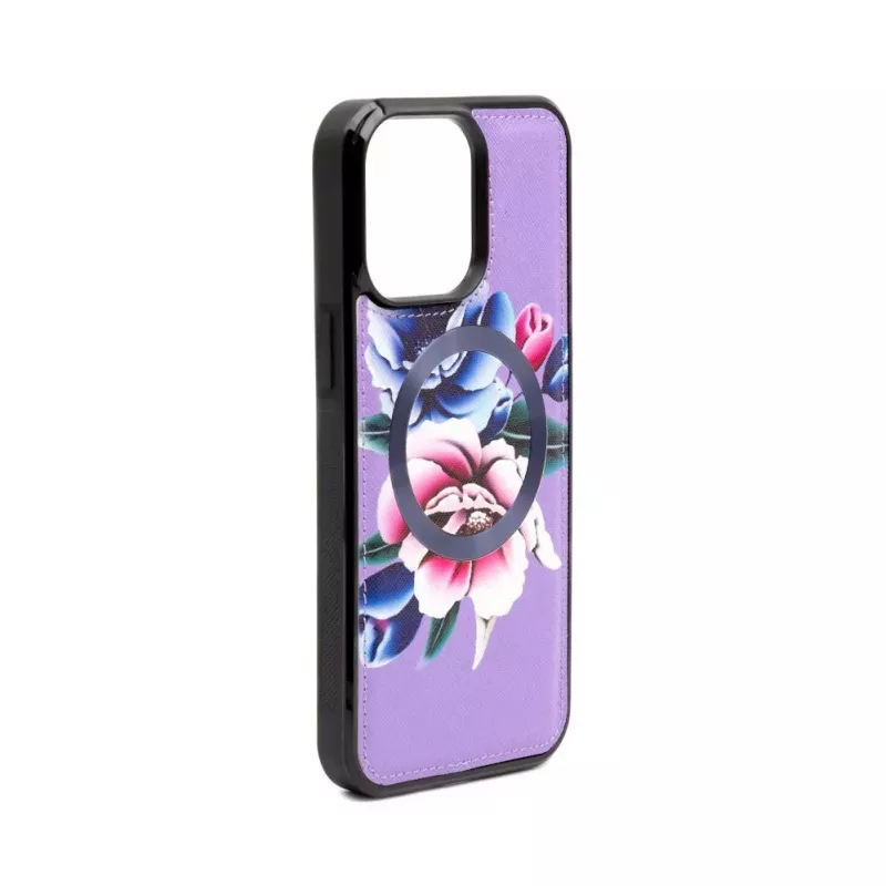 Evelatus Apple iPhone 15 Pro Max Wallet and Slim Cover Case Lila
