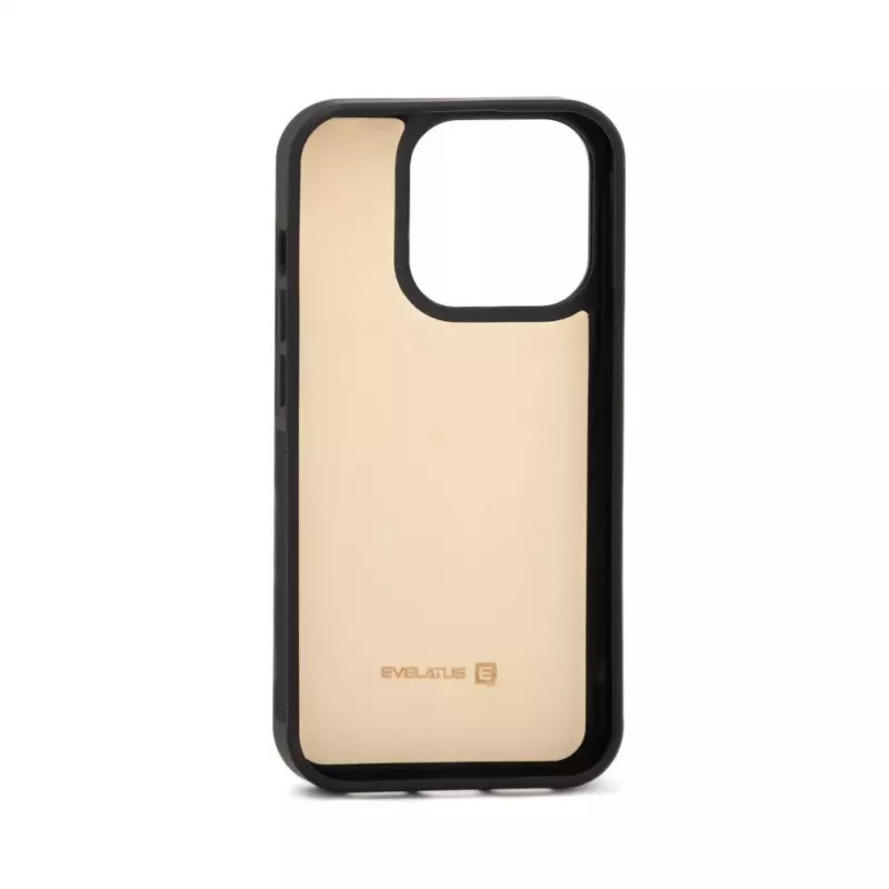 Evelatus Apple iPhone 15 Pro Max Wallet and Slim Cover Case Beige
