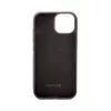 Evelatus Apple iPhone 15 Magnet Zip Pocket Case Zipper Design Schwarz