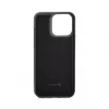 Evelatus Apple iPhone 14 Pro Lederhülle Reißverschluss-Design Blume Schwarz